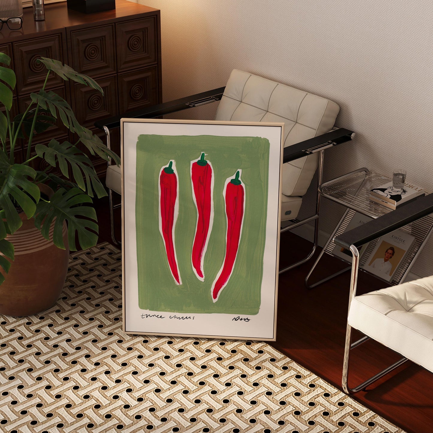 Chilli Painting Art Print