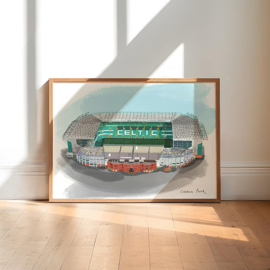 Celtic Park Stadium Art Print