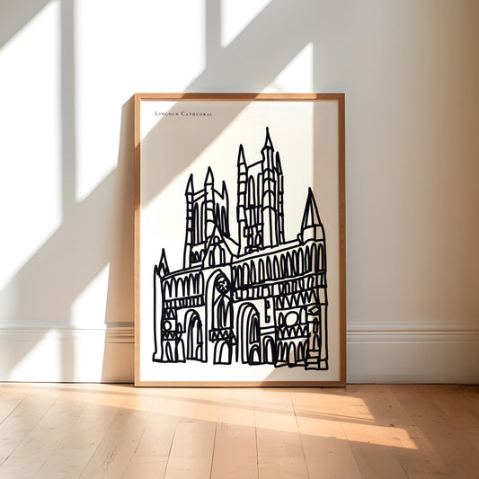 Lincoln Black and White Art Print
