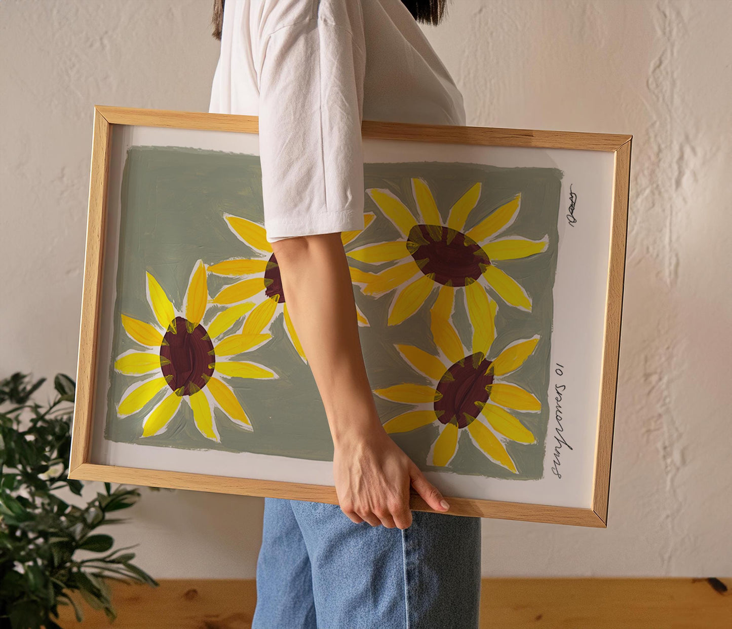 Sunflowers Painting Art Print