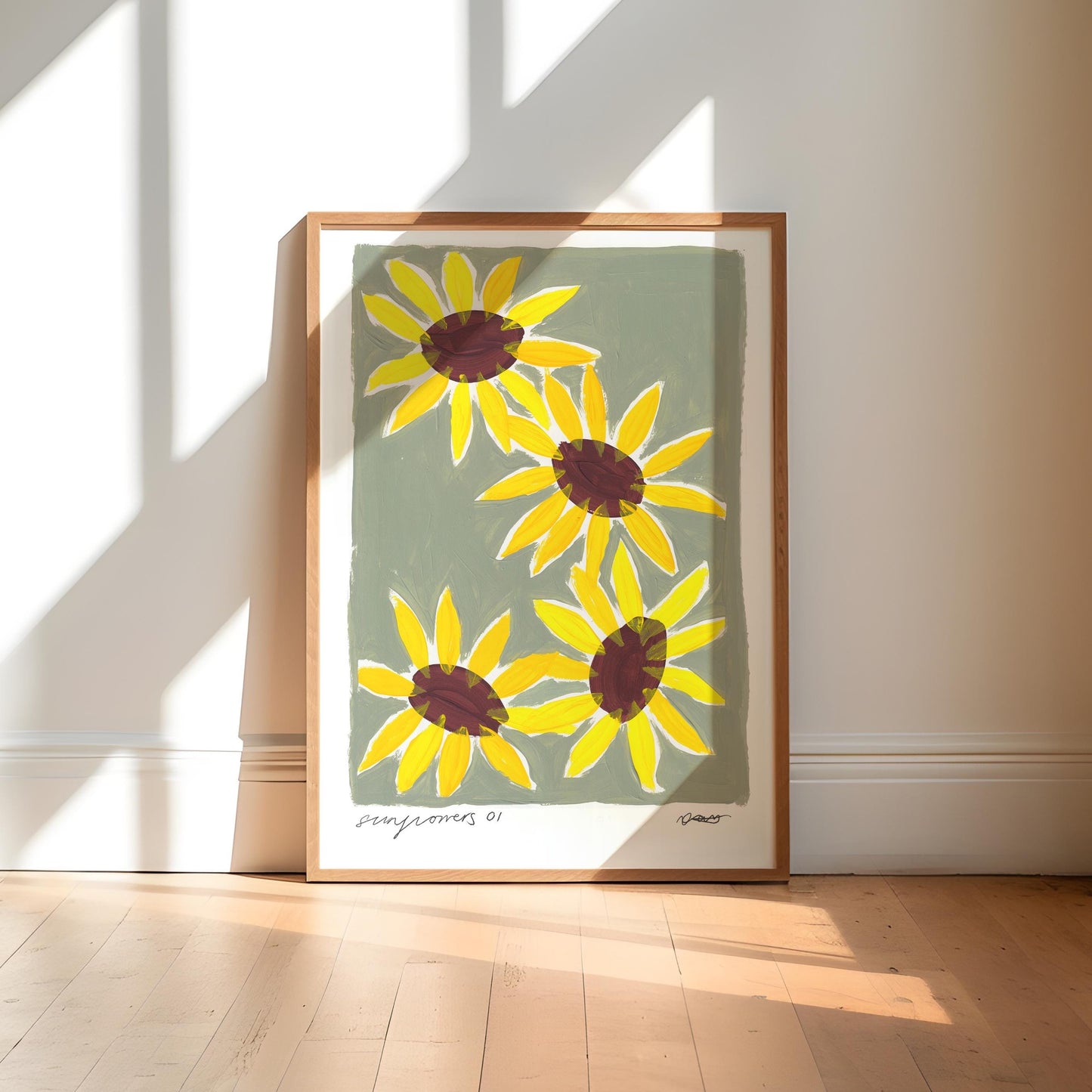 Sunflowers Painting Art Print
