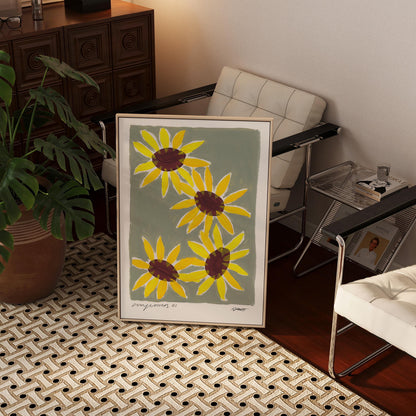 Sunflowers Painting Art Print