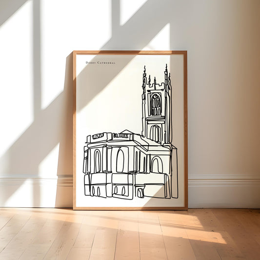 Derby Cathedral Art Print
