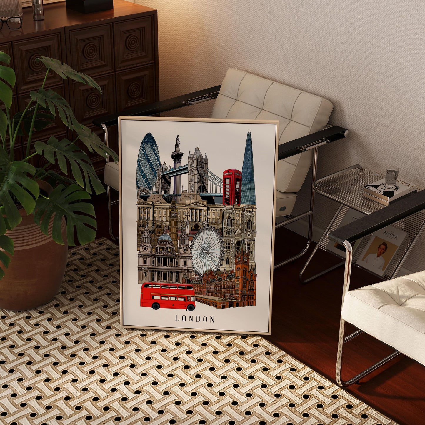 London Landmarks Art Print