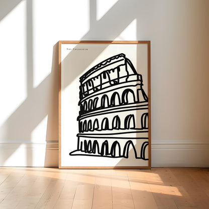 Rome Black and White Art Print