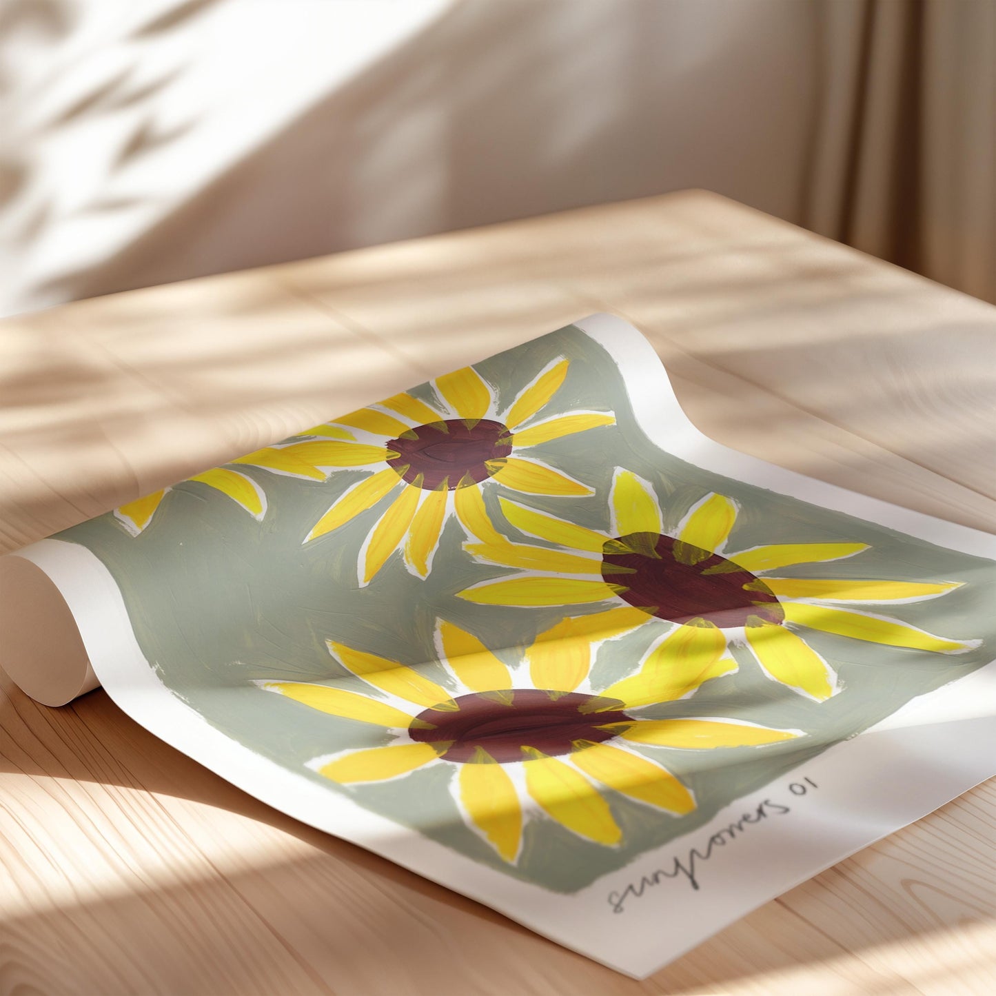 Sunflowers Painting Art Print