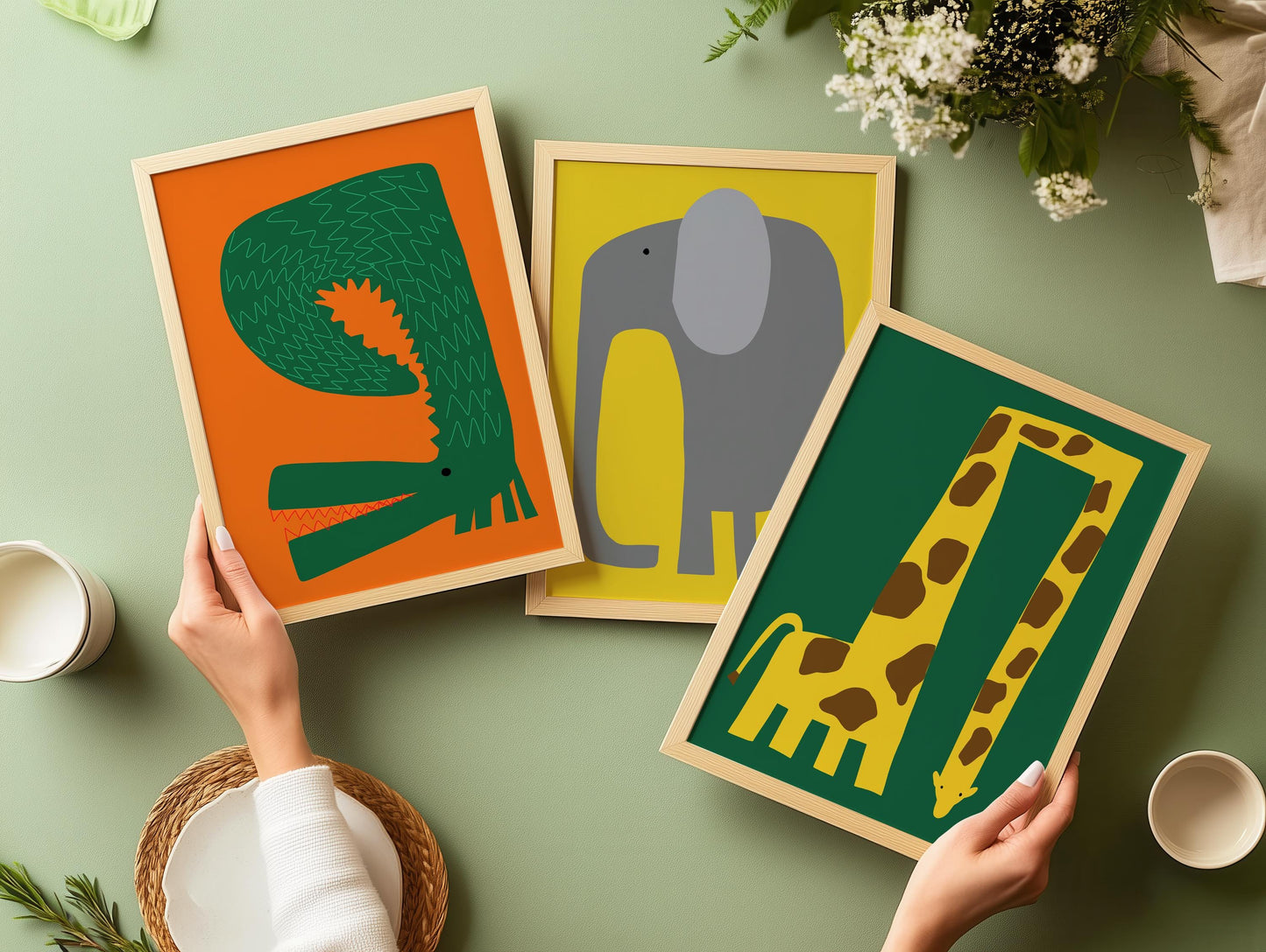 Childrens Wall Art Set of 3