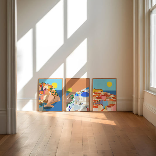 Travel Wall Art Set of 3
