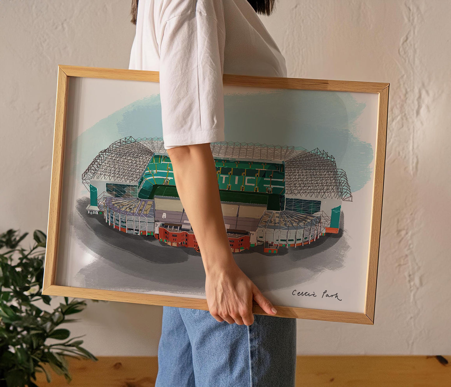 Celtic Park Stadium Art Print