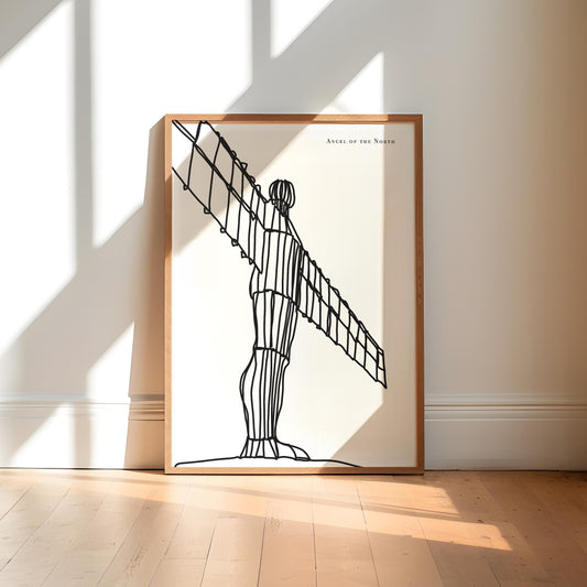 Newcastle Black and White Art Print