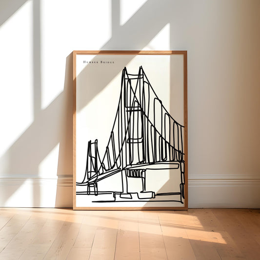 Humber Bridge Art Print