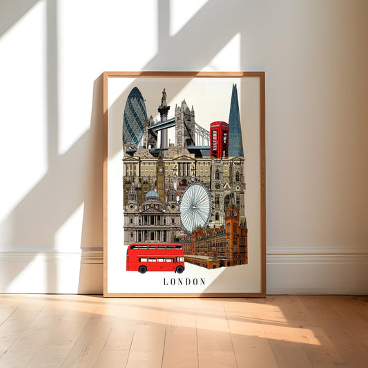 London Landmarks Art Print