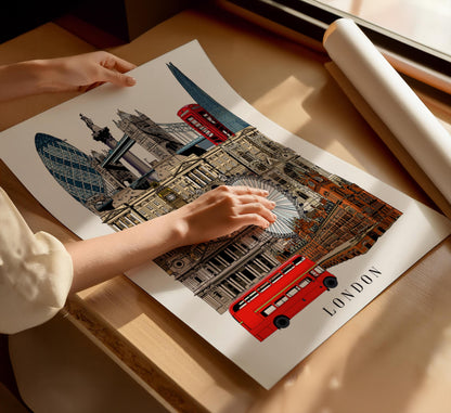 London Landmarks Art Print