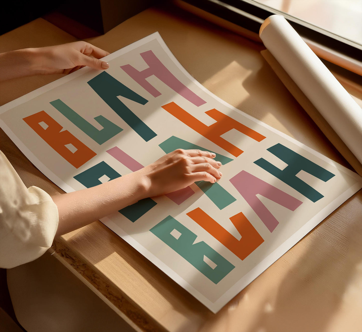 Blah Blah Blah Art Print