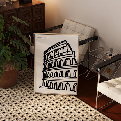 Rome Black and White Art Print