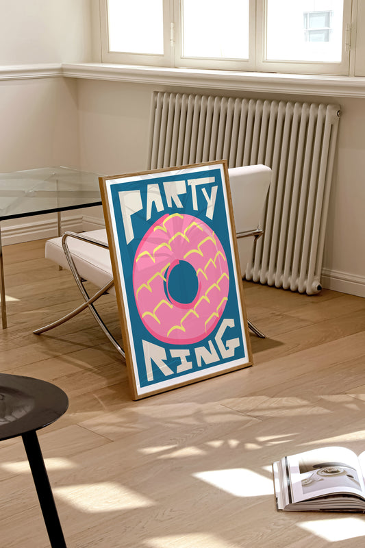 Party Ring Art Print - Sample Sale