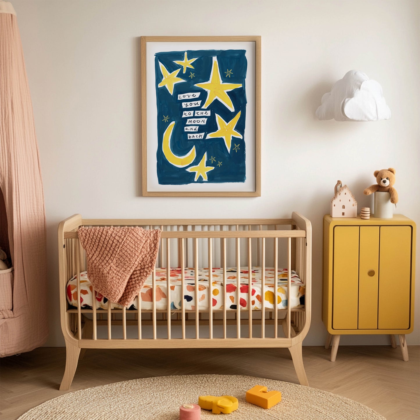 Love You To The Moon And Back Art Print