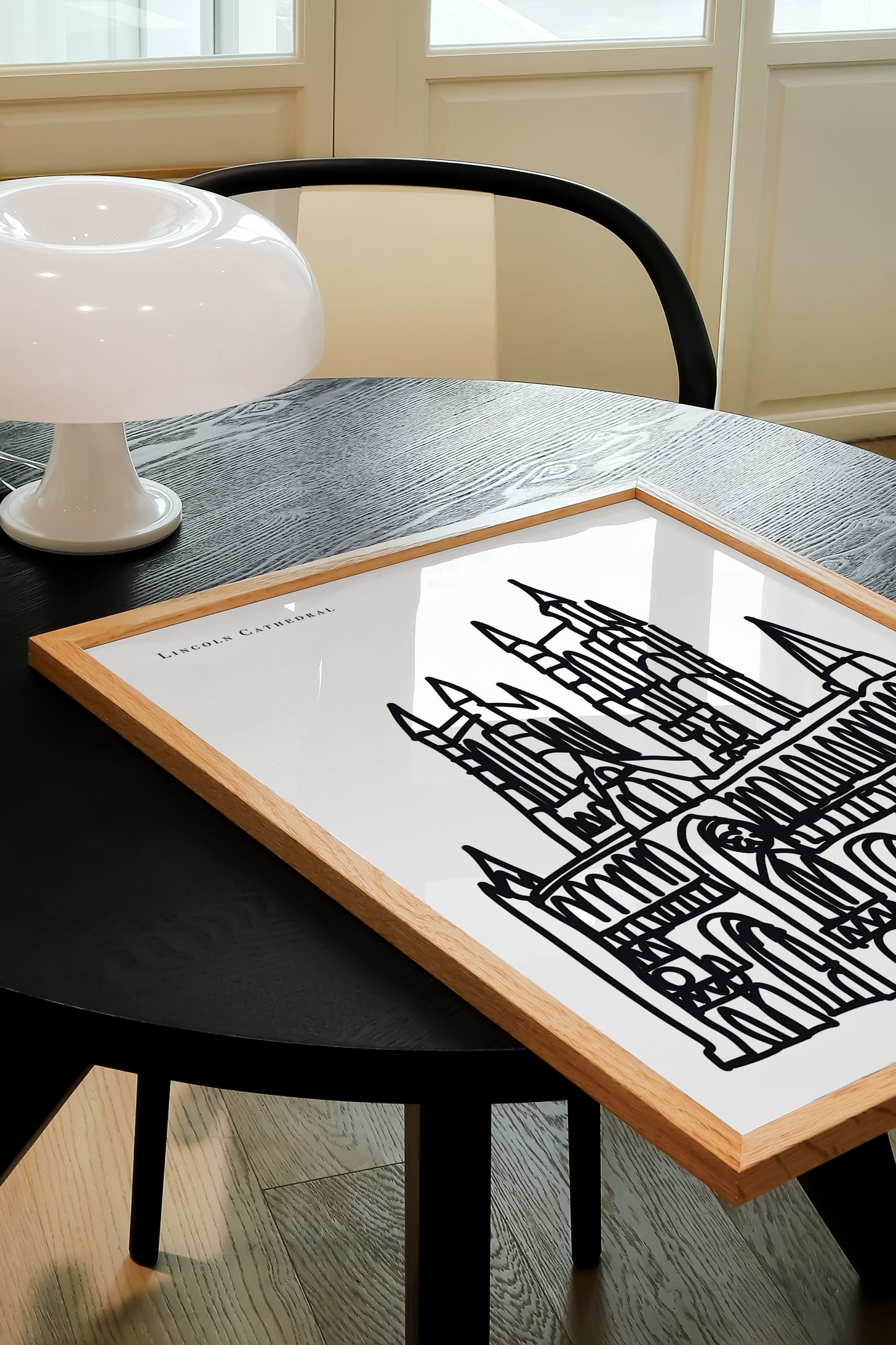 Lincoln Black and White Art Print