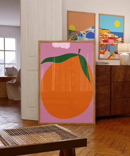 Giant Orange Wall Art