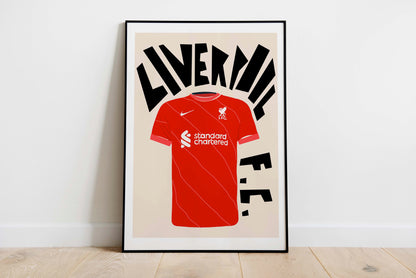 Liverpool Shirt Art Print