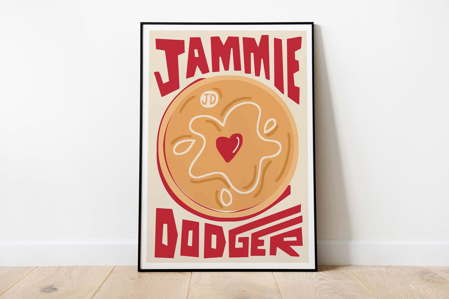 Jammie Dodger Biscuit Art Print
