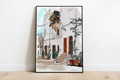 Greek House Art Print
