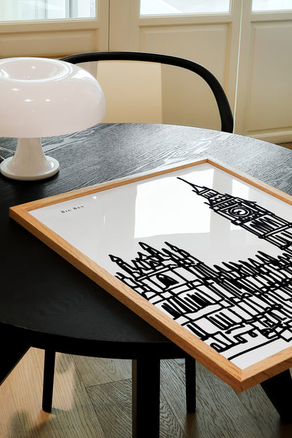 London Black and White Art Print