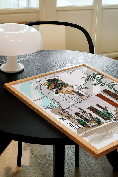 Greek House Art Print