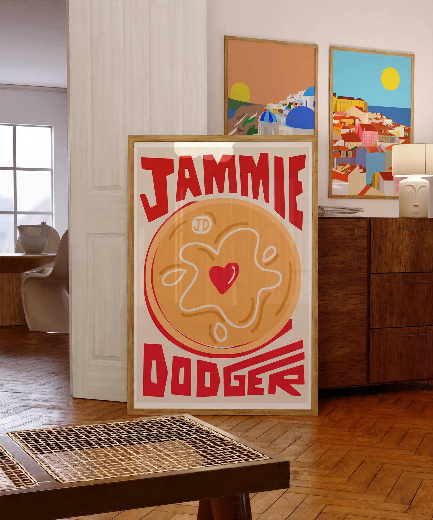Jammie Dodger Biscuit Art Print