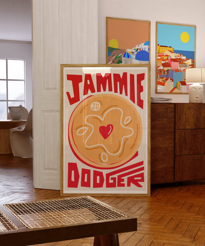 Jammie Dodger Biscuit Art Print