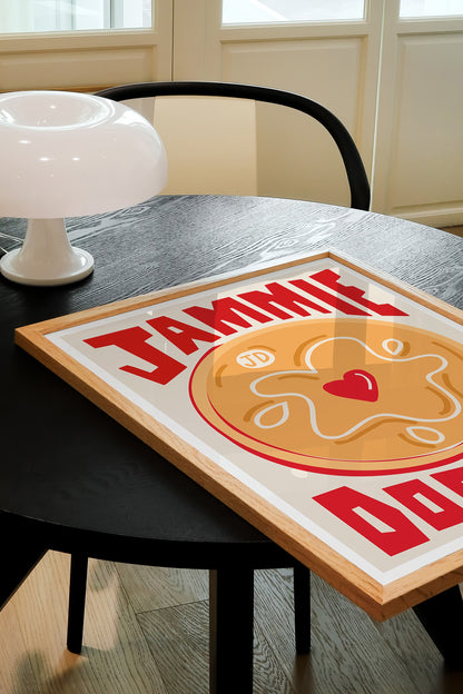 Jammie Dodger Biscuit Art Print