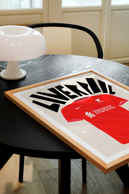 Liverpool Shirt Art Print