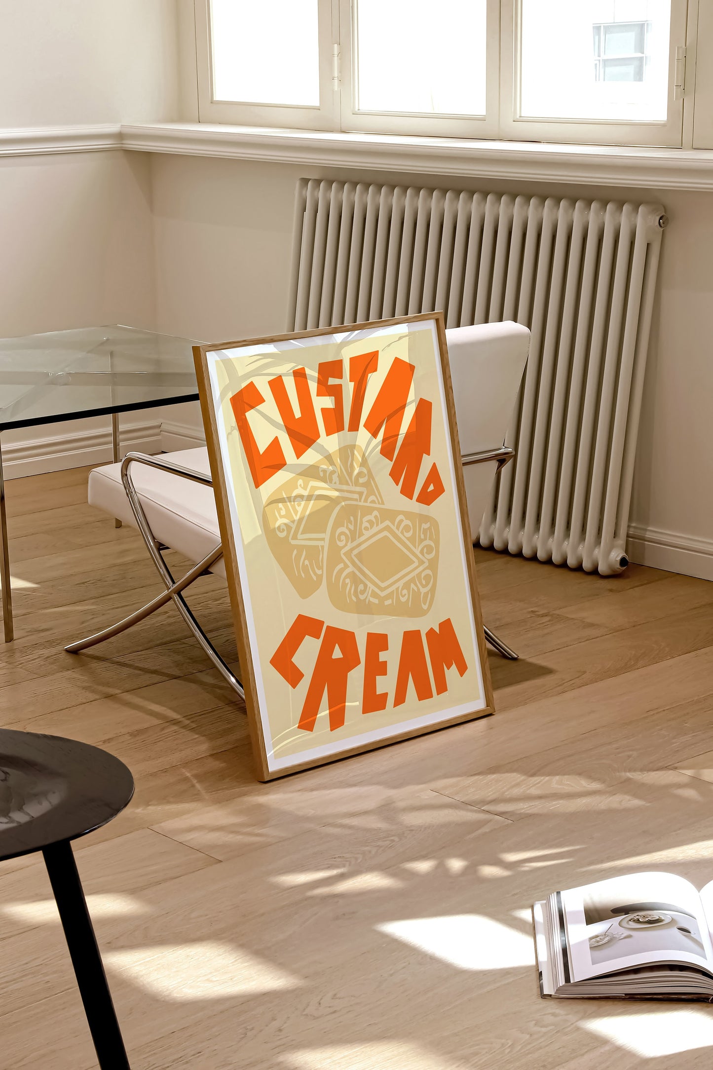 Custard Cream Art Print