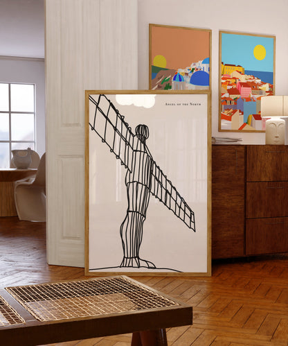 Newcastle Black and White Art Print