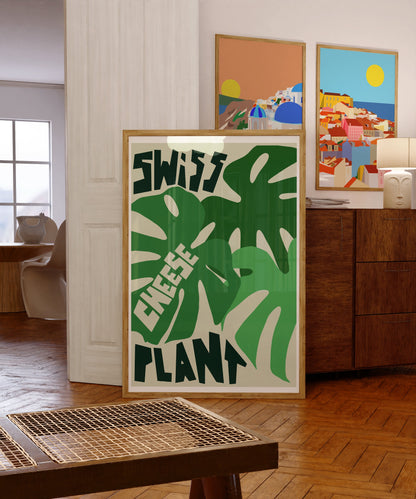 Swiss Cheese Plant Art Print
