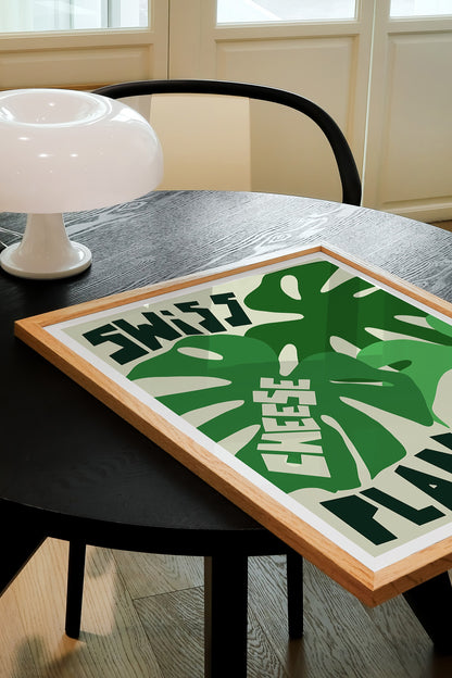 Swiss Cheese Plant Art Print
