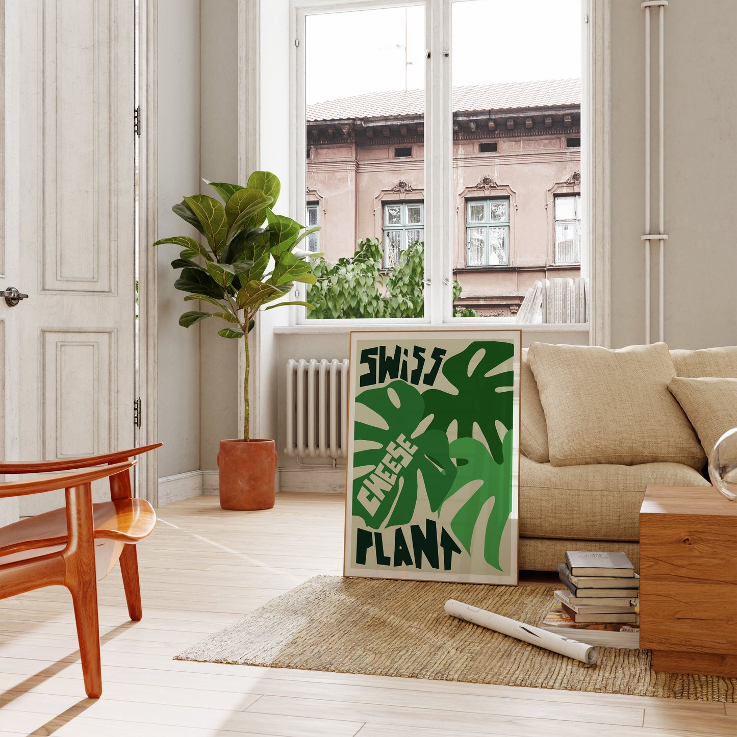 Swiss Cheese Plant Art Print