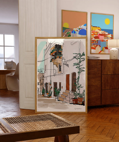 Greek House Art Print