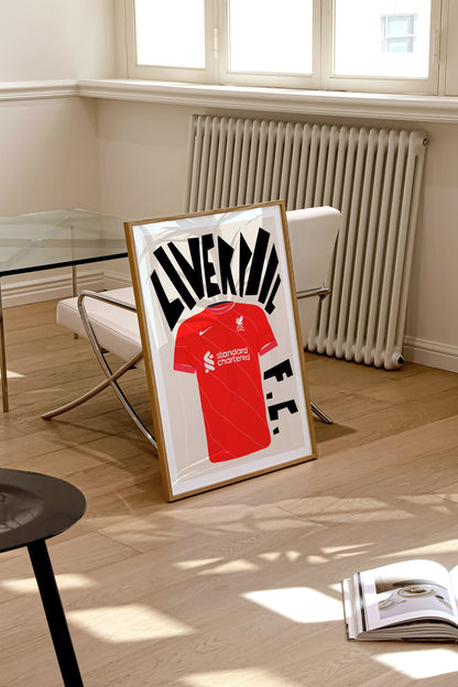 Liverpool Shirt Art Print