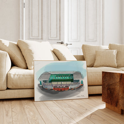 Celtic Park Stadium Art Print