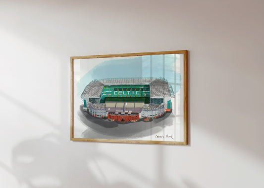 Celtic Park Stadium Art Print