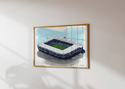 King Power Stadium Art Print