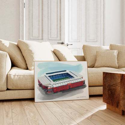 Ibrox Stadium Art Print