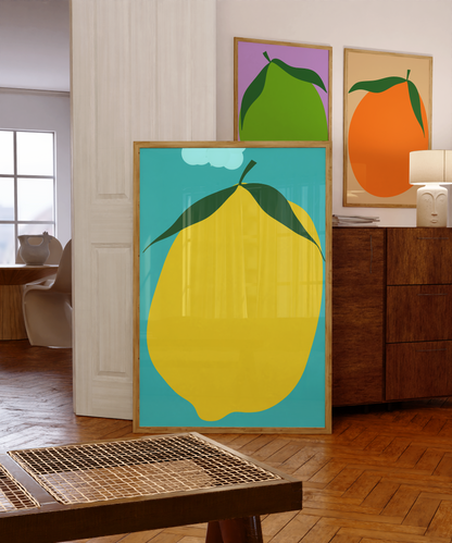 Giant Lemon Art Print